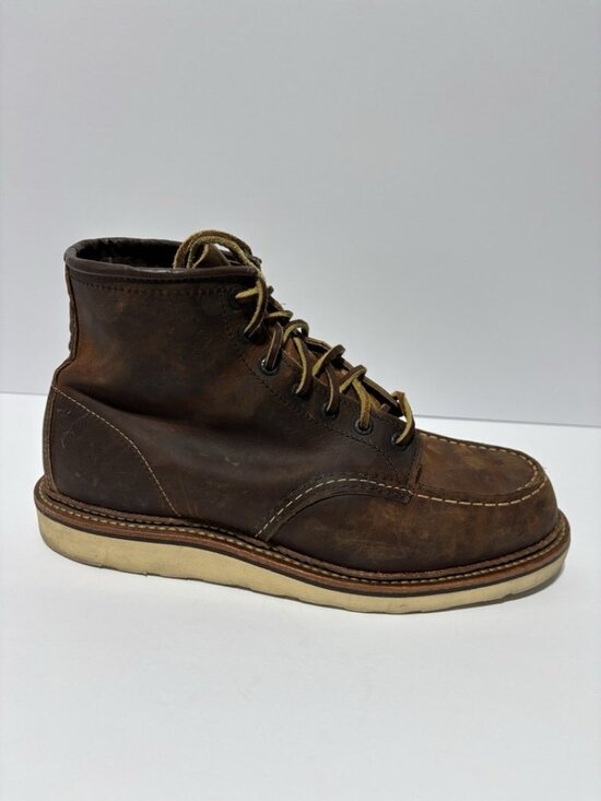 Red Wing Men’s Classic 6” Copper Leather Boots, Size 10 D